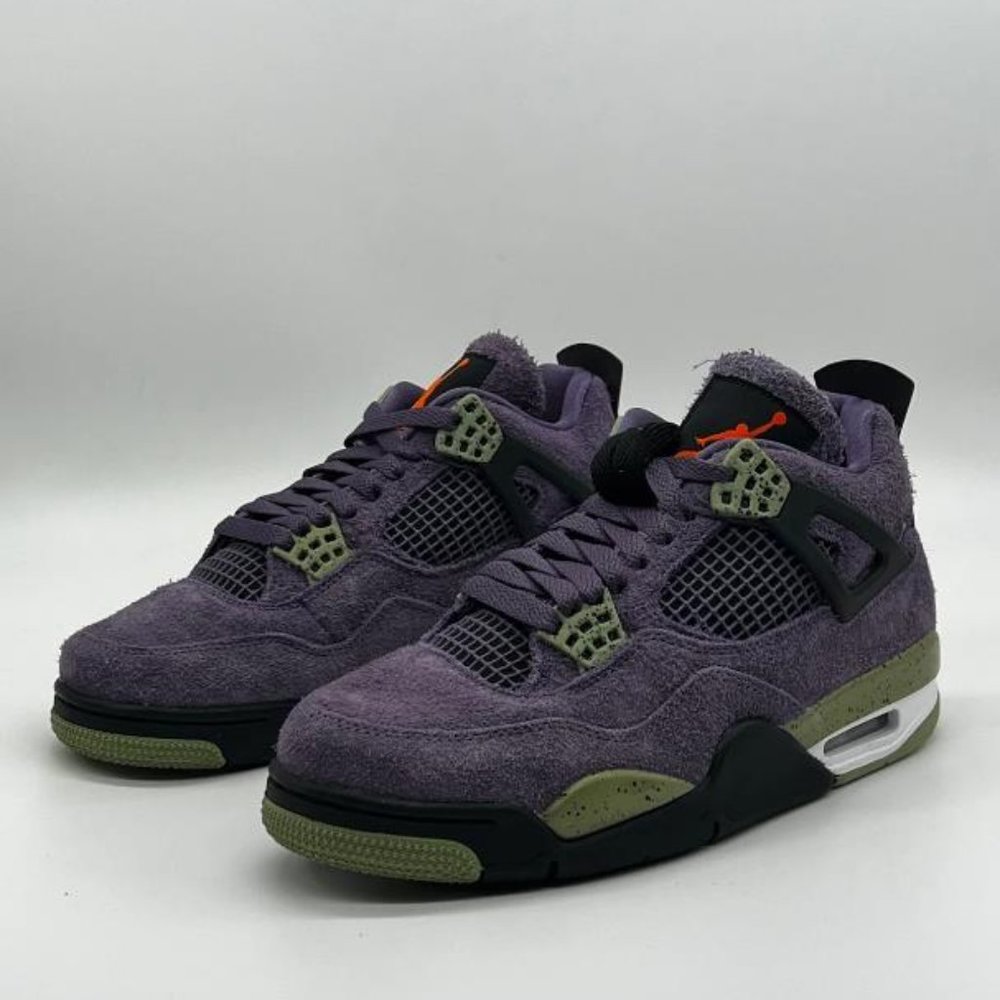 Nike  Air Jordan 4 Retro Canyon Purple Orange Green AQ9129 500 - Picture 4 of 9